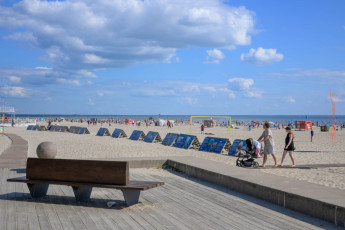 The beach at Pärnu: Estonia's summer destination