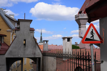 Rooftops of Old Tallinn: One can never be too careful